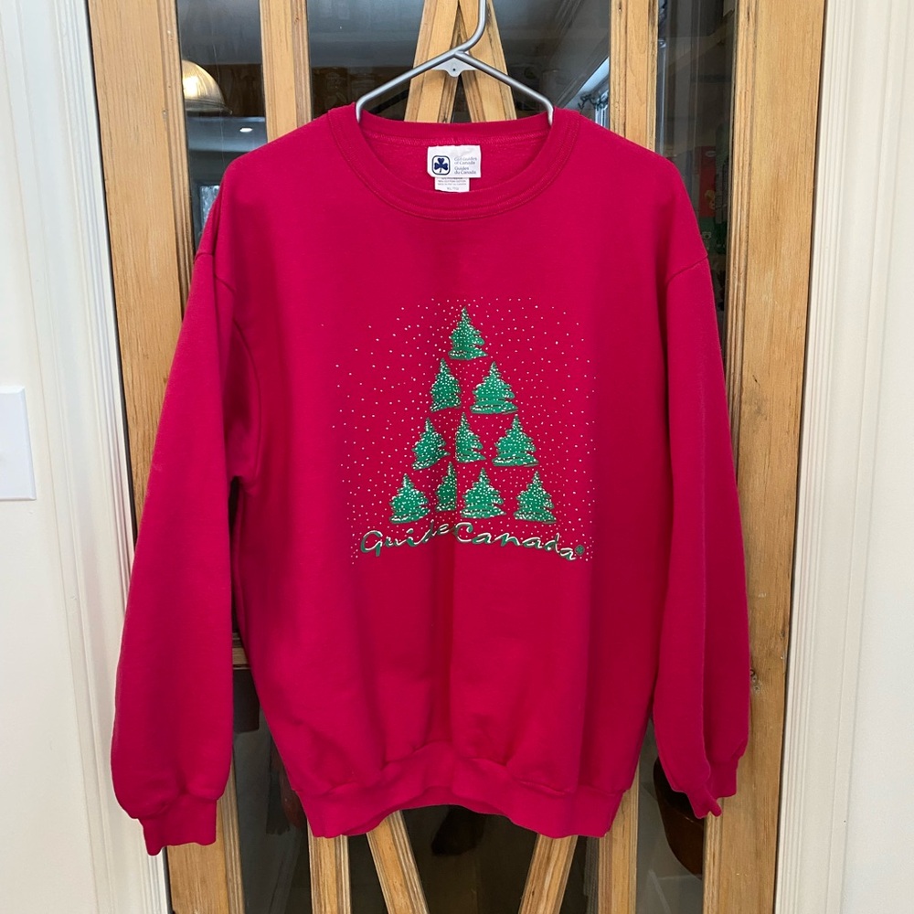 90s Red Girl Guides Christmas Tree Sweatshirt